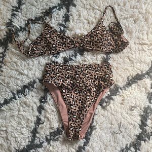 Aerie leopard print bikini
